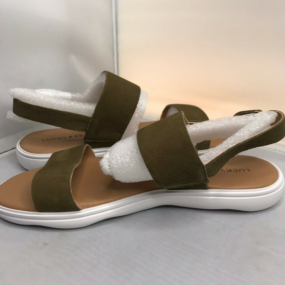 Lucky Brand Women's Madgey Sandal, Drab, 9 M US